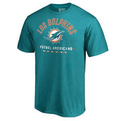 Miami Dolphins Futbol Americano T-Shirt - Aqua T-shirts