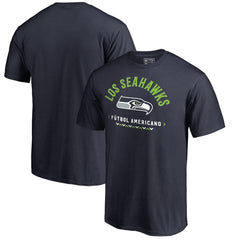 Seattle Seahawks Futbol Americano T-Shirt - College Navy T-shirts
