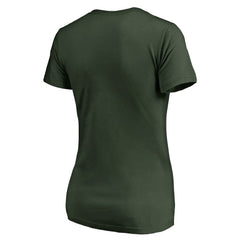 Green Bay Packers Women's Freehand V-Neck T-Shirt - Green T-shirts