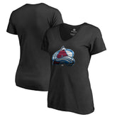 Colorado Avalanche Women's Midnight Mascot V-Neck T-Shirt - Black | US 2874595