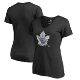 Toronto Maple Leafs Women's Midnight Mascot V-Neck T-Shirt - Black | US 2874629
