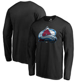 Colorado Avalanche Midnight Mascot Long Sleeve T-Shirt - Black | US 2874740
