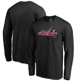 Washington Capitals Midnight Mascot Long Sleeve T-Shirt - Black | US 2874762