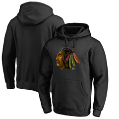 Chicago Blackhawks Midnight Mascot Pullover Hoodie - Black | US 2874770