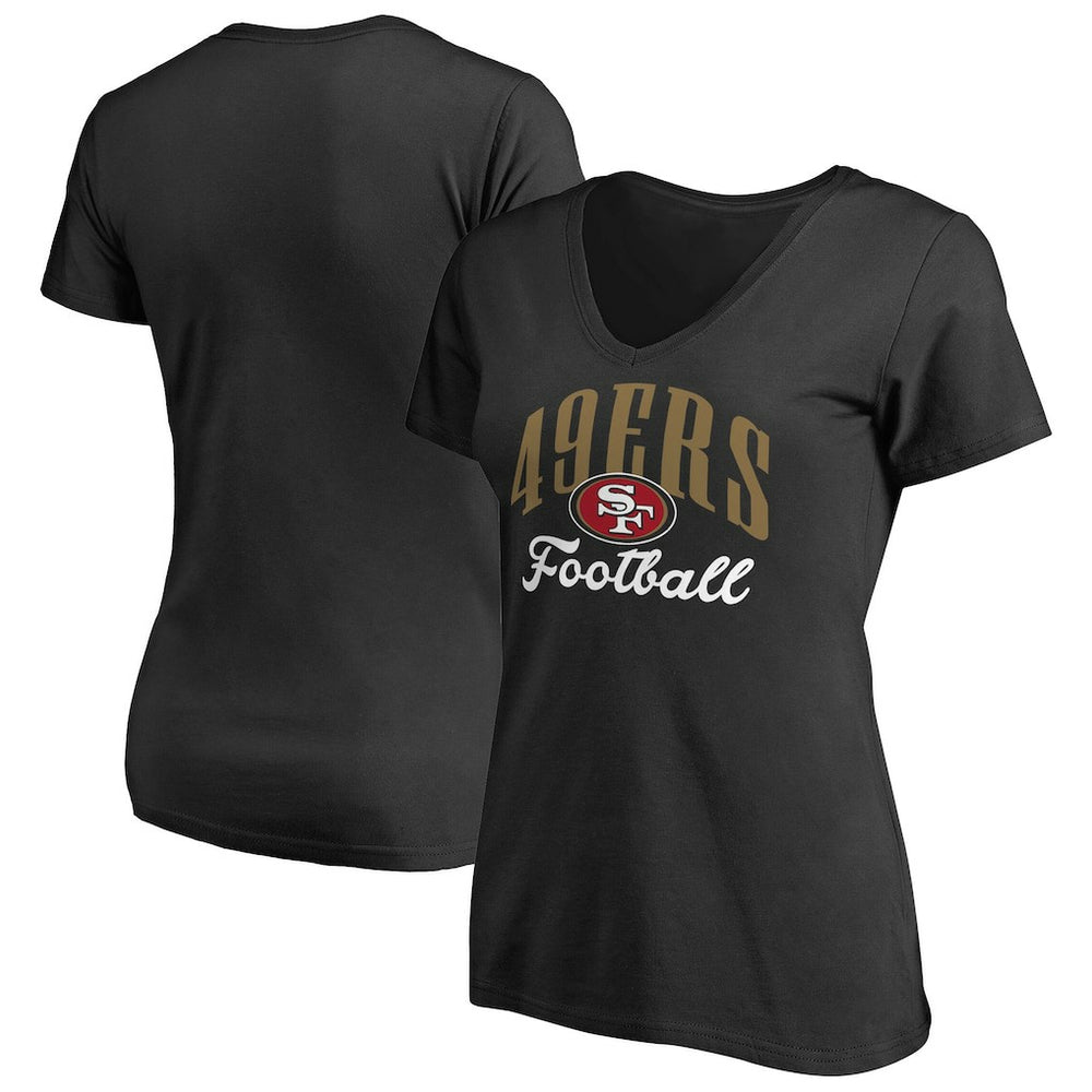 San Francisco 49ers Women's Victory Script V-Neck T-Shirt