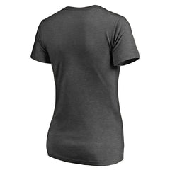 Miami Dolphins Women's Victory Script V-Neck T-Shirt - Heathered Gray T-shirts