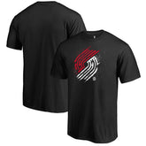 Portland Trail Blazers Splatter Logo T-Shirt Black outlet