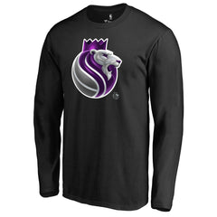 Sacramento Kings Midnight Mascot Long Sleeve T-Shirt Black outlet