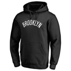 Brooklyn Nets Wordmark Pullover Hoodie Black outlet
