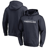 Minnesota Timberwolves Wordmark Pullover Hoodie Navy
