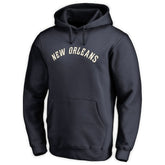New Orleans Pelicans Wordmark Pullover Hoodie Navy