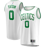Jayson Tatum Boston Celtics Fast Break Replica Away Jersey White Association Edition - Fanatics