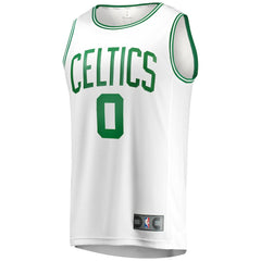 Jayson Tatum Boston Celtics Fast Break Replica Away Jersey White Association Edition - Fanatics