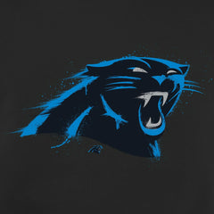 Carolina Panthers Splatter Logo Pullover Hoodie - Black Hoodies