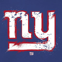 New York Giants Splatter Logo Pullover Hoodie - Royal Hoodies