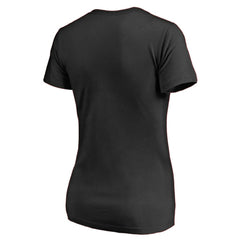 Chicago Blackhawks Women's Splatter Logo V-Neck T-Shirt - Black | US 2902304