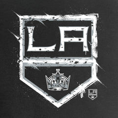 Los Angeles Kings Women's Splatter Logo V-Neck T-Shirt - Black | US 2902311