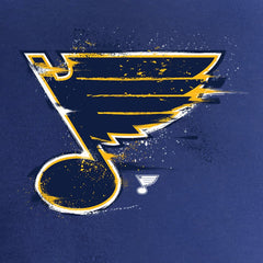 St. Louis Blues Women's Splatter Logo V-Neck T-Shirt - Royal | US 2902322