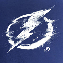 Tampa Bay Lightning Women's Splatter Logo V-Neck T-Shirt - Blue | US 2902323