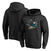 San Jose Sharks Splatter Logo Pullover Hoodie - Black | US 2902450