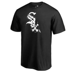 Chicago White Sox Splatter Logo T-Shirt - Black T-shirts
