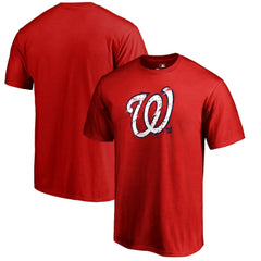Washington Nationals Splatter Logo T-Shirt - Red T-shirts