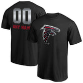 Atlanta Falcons Personalized Midnight Mascot T-Shirt - Black T-shirts