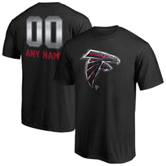 Atlanta Falcons Personalized Midnight Mascot T-Shirt - Black T-shirts