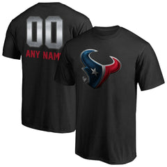 Houston Texans Personalized Midnight Mascot T-Shirt - Black T-shirts