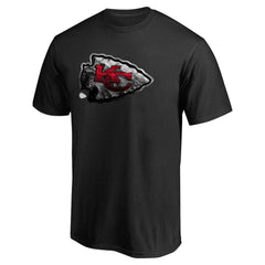 Kansas City Chiefs Personalized Midnight Mascot T-Shirt - Black T-shirts