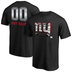 New York Giants Personalized Midnight Mascot T-Shirt - Black T-shirts
