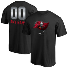Tampa Bay Buccaneers Personalized Midnight Mascot T-Shirt - Black T-shirts