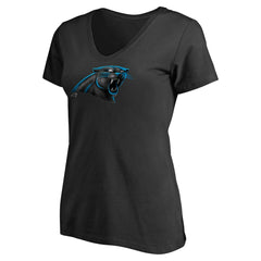 Carolina Panthers Women's Personalized Midnight Mascot T-Shirt - Black T-shirts