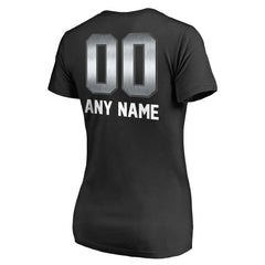 Las Vegas Raiders Women's Personalized Midnight Mascot T-Shirt - Black T-shirts