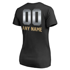 San Francisco 49ers Women's Personalized Midnight Mascot T-Shirt - Black T-shirts