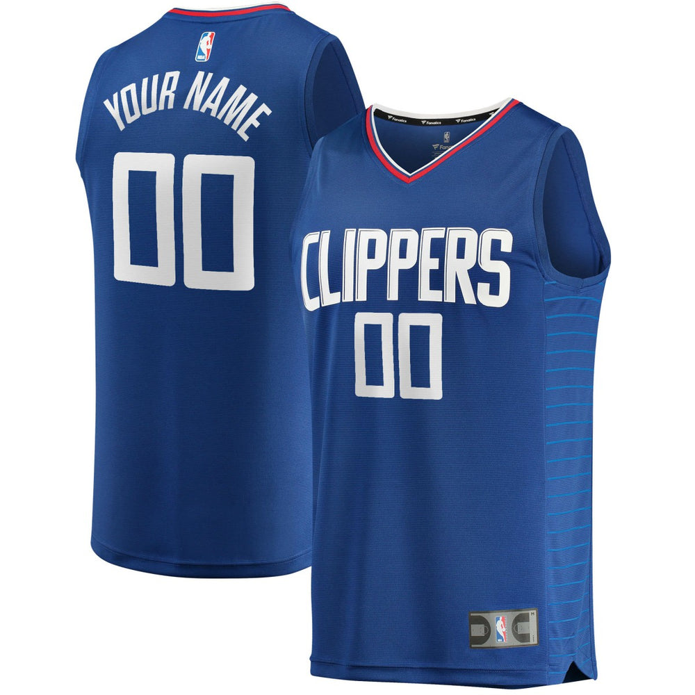 LA Clippers Youth Fast Break Custom Replica Jersey Royal Icon Edition - Fanatics
