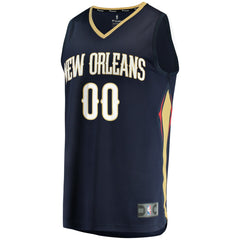 New Orleans Pelicans Youth Fast Break Custom Jersey Navy Icon Edition - Fanatics