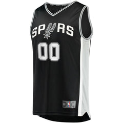 San Antonio Spurs Youth Fast Break Custom Replica Jersey Black Icon Edition - Fanatics
