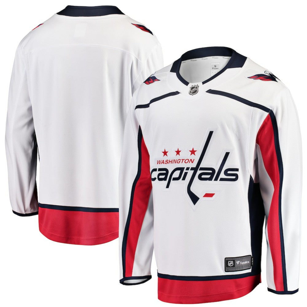 Washington Capitals Fanatics Youth Away Breakaway Jersey - White | US 2913026