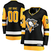 Pittsburgh Penguins Fanatics Women's Home Breakaway Custom Jersey - Black | US 2914420
