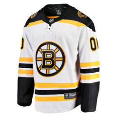 Boston Bruins Fanatics Away Breakaway Custom Jersey - White | US 2918564
