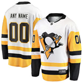Pittsburgh Penguins Fanatics Away Breakaway Custom Jersey - White | US 2918591