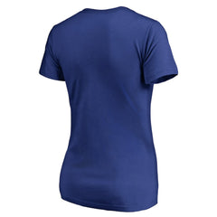 Chicago Cubs Women's Static Logo V-Neck T-Shirt - Royal T-shirts