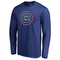 Chicago Cubs Static Logo Long Sleeve T-Shirt - Royal T-shirts