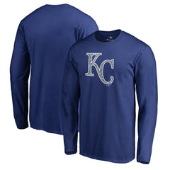 Kansas City Royals Static Logo Long Sleeve T-Shirt - Royal T-shirts