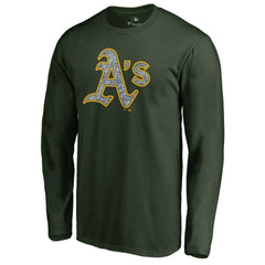 Athletics Static Logo Long Sleeve T-Shirt - Green T-shirts