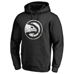 Atlanta Hawks Marble Logo Pullover Hoodie Black