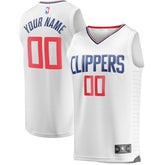 LA Clippers Youth Fast Break Custom Replica Jersey White Association Edition - Fanatics outlet