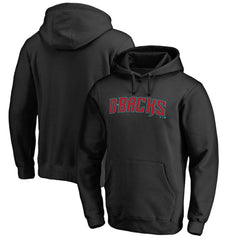 Arizona Diamondbacks Official Wordmark Fitted Pullover Hoodie - Black Hoodies
