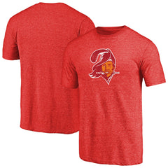 Tampa Bay Buccaneers Throwback Logo Tri-Blend T-Shirt - Red T-shirts